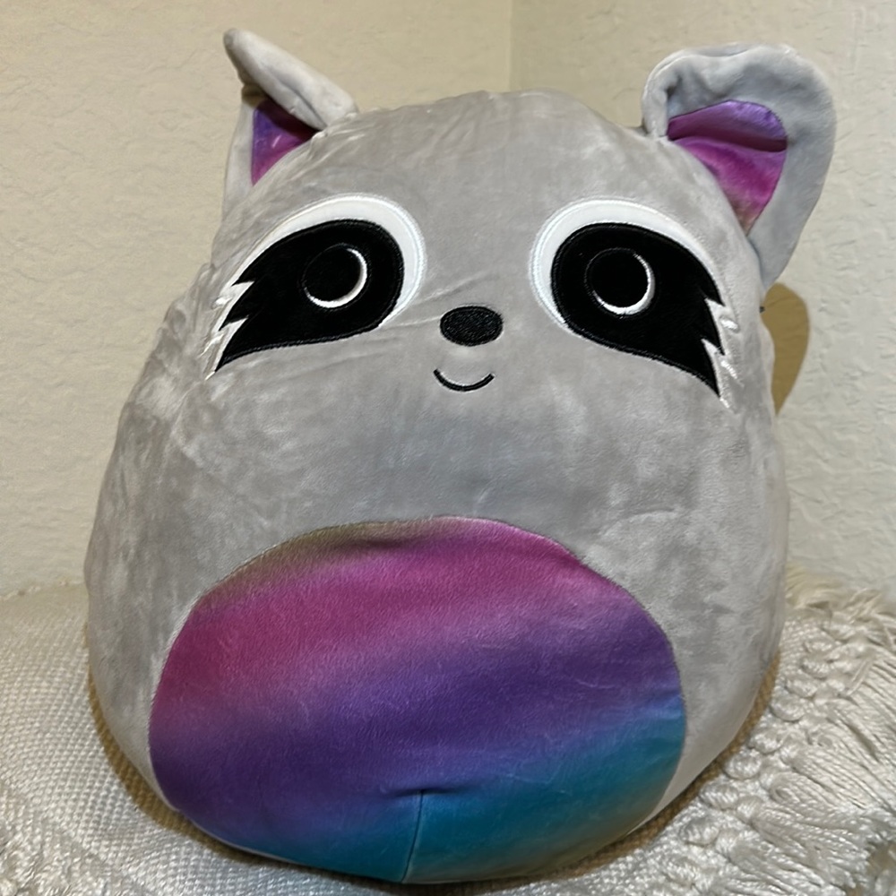 Rainbow Racoon Squishmallow!